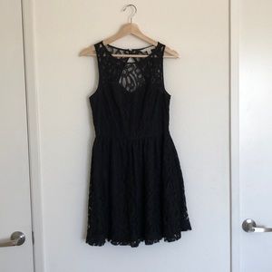 LC Lauren Conrad Lace Black Dress